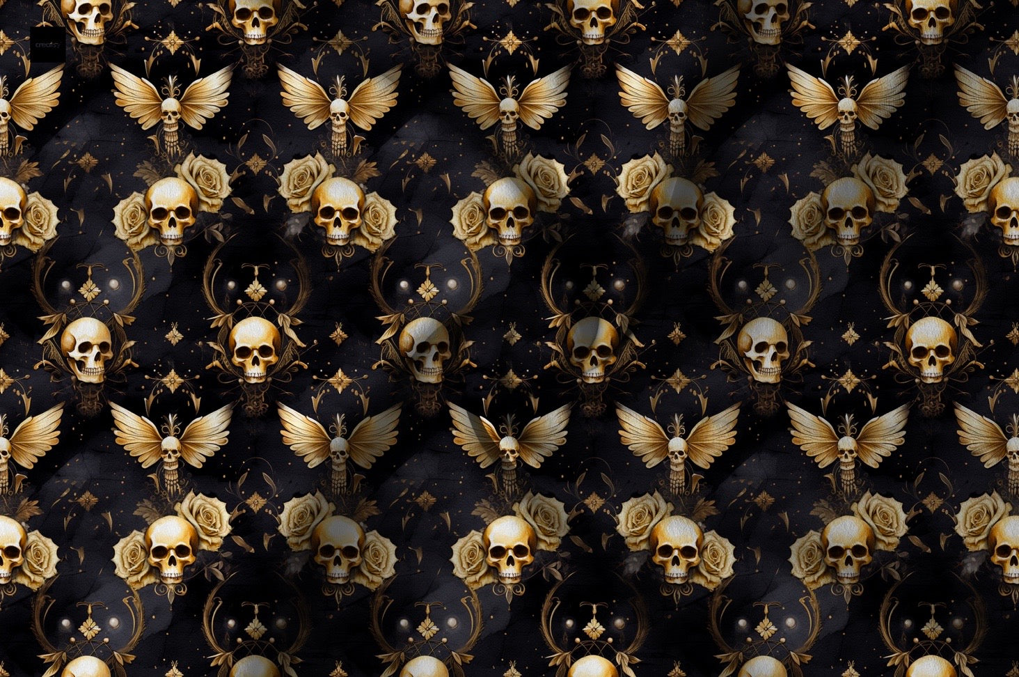 Flügel Totenkopf Halloween